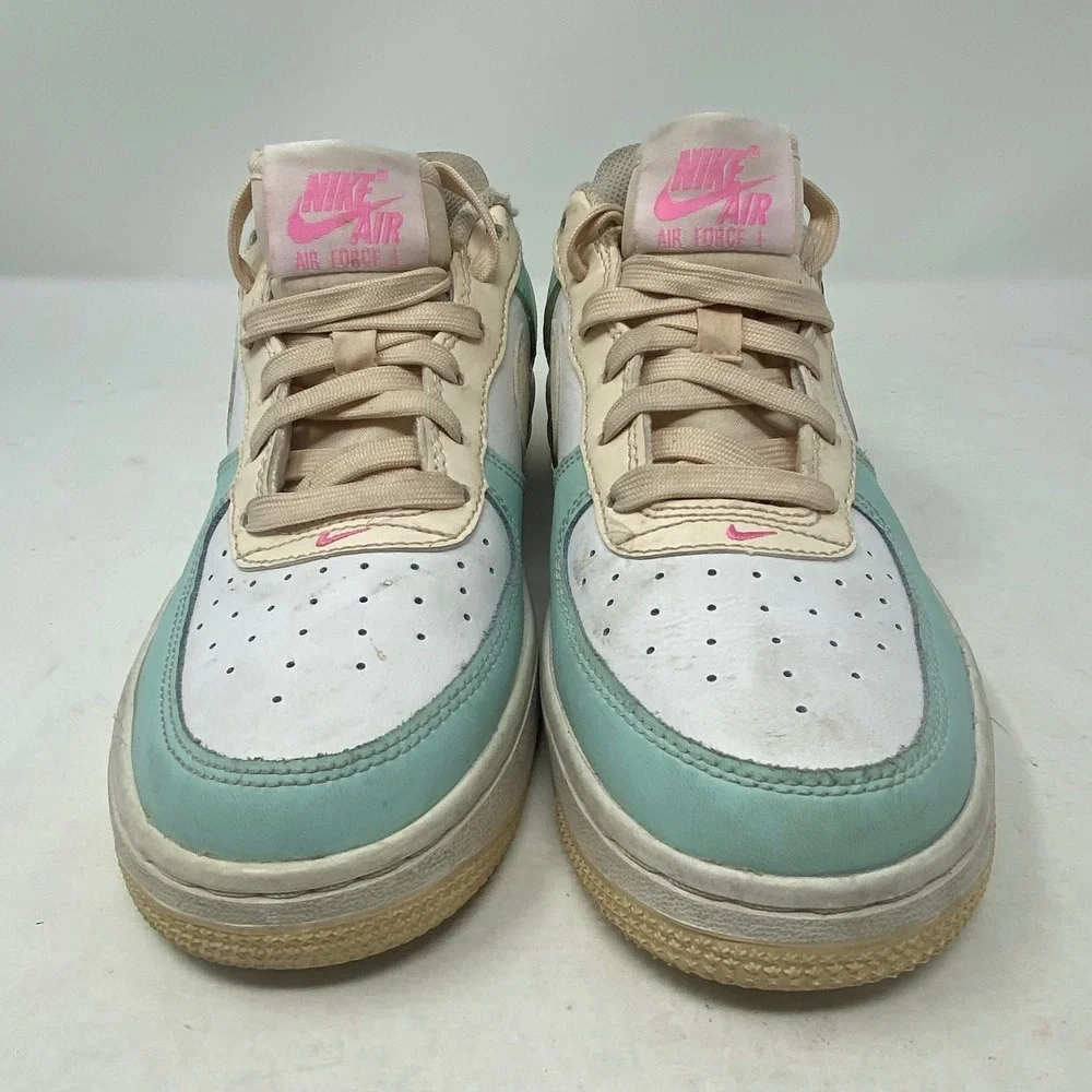 Nike Air Force 1 Low Teal White Cream Pink Blessed DV7762-300 Kids 5.5Y Womens 7